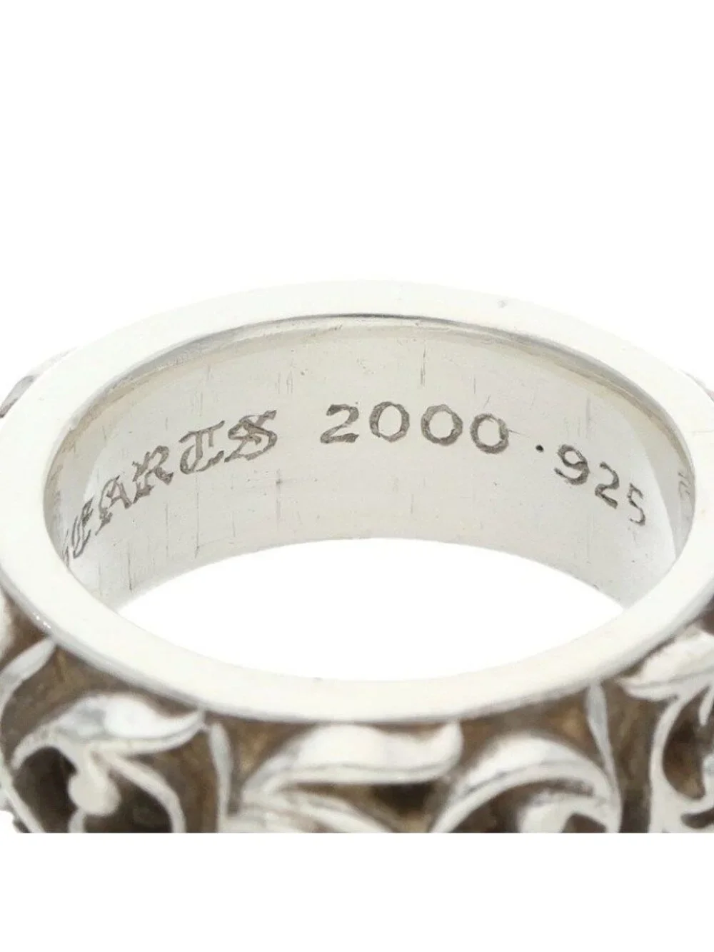 Chrome Hearts Etrnity Vine Band Eternity Silver Ring